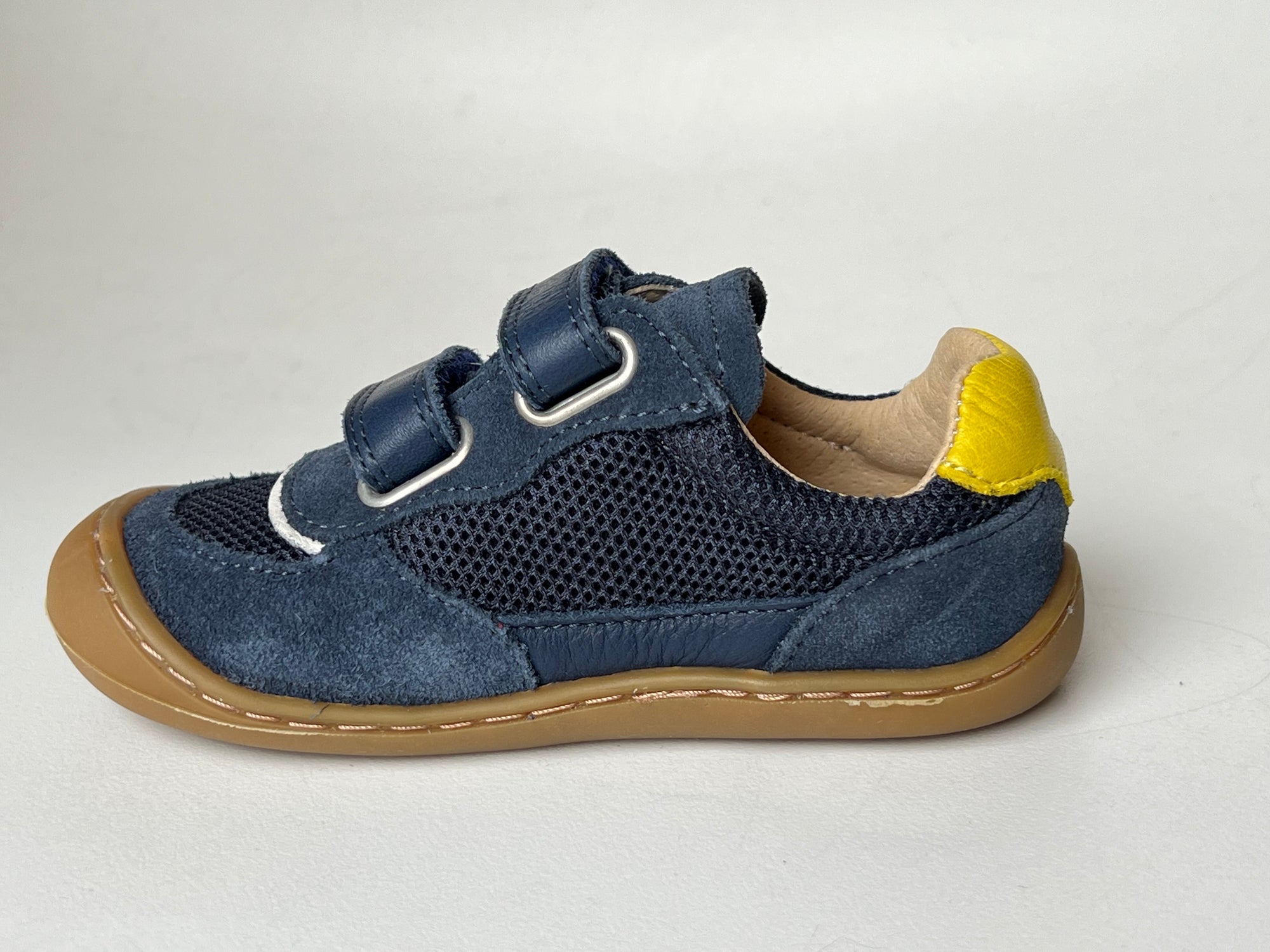 Telyoh Barefoot Y01141 Halbschuh Mesh mit Klettverschluss Navy - keks.