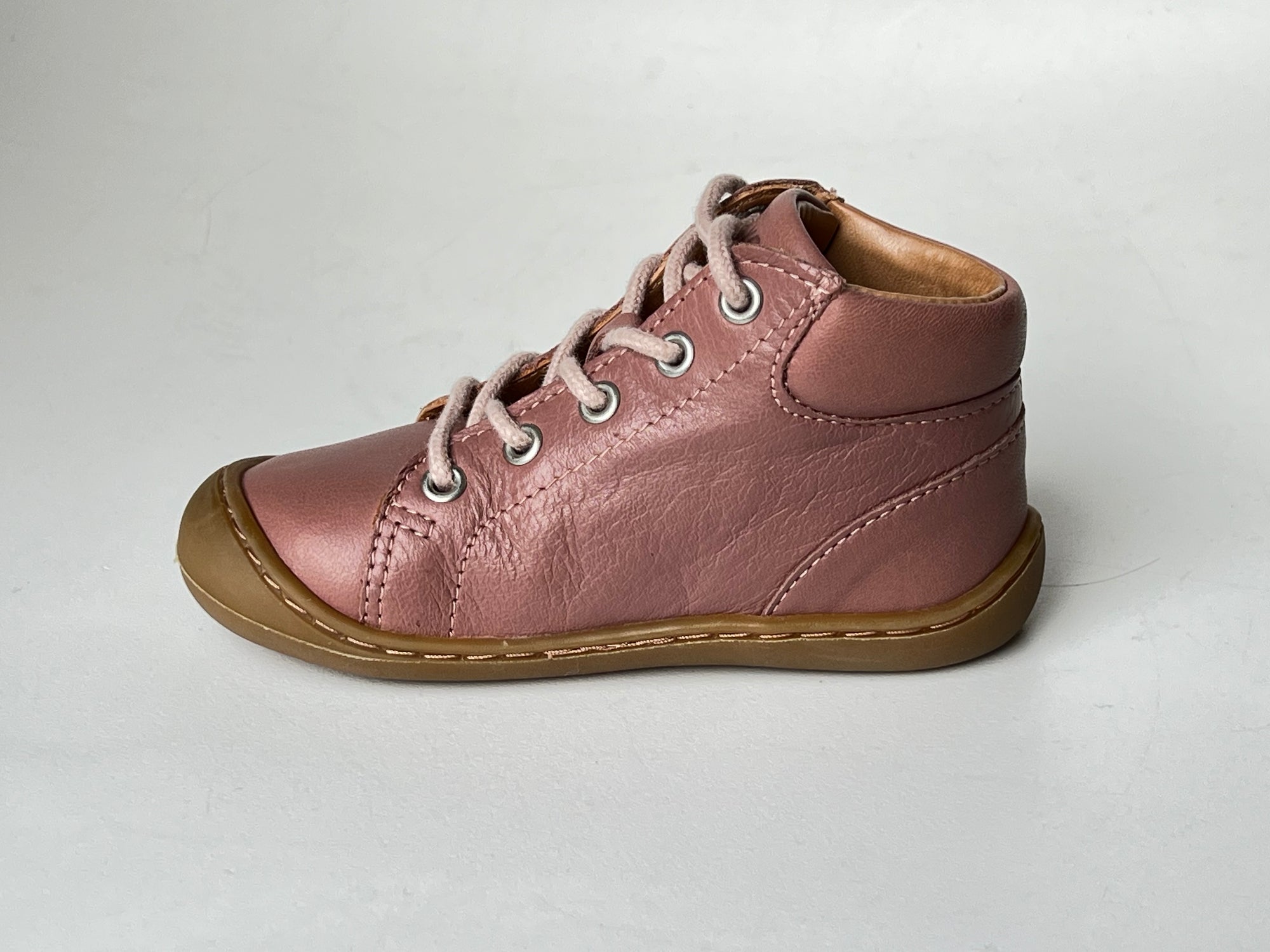 Telyoh Barefoot Y01113 Schnür Lauflerner Dusty Old Rose - keks.