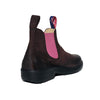 Blue Heeler Outback Kids Raw warme Chelsea Boots mit Lammfell Chocolate Mauve