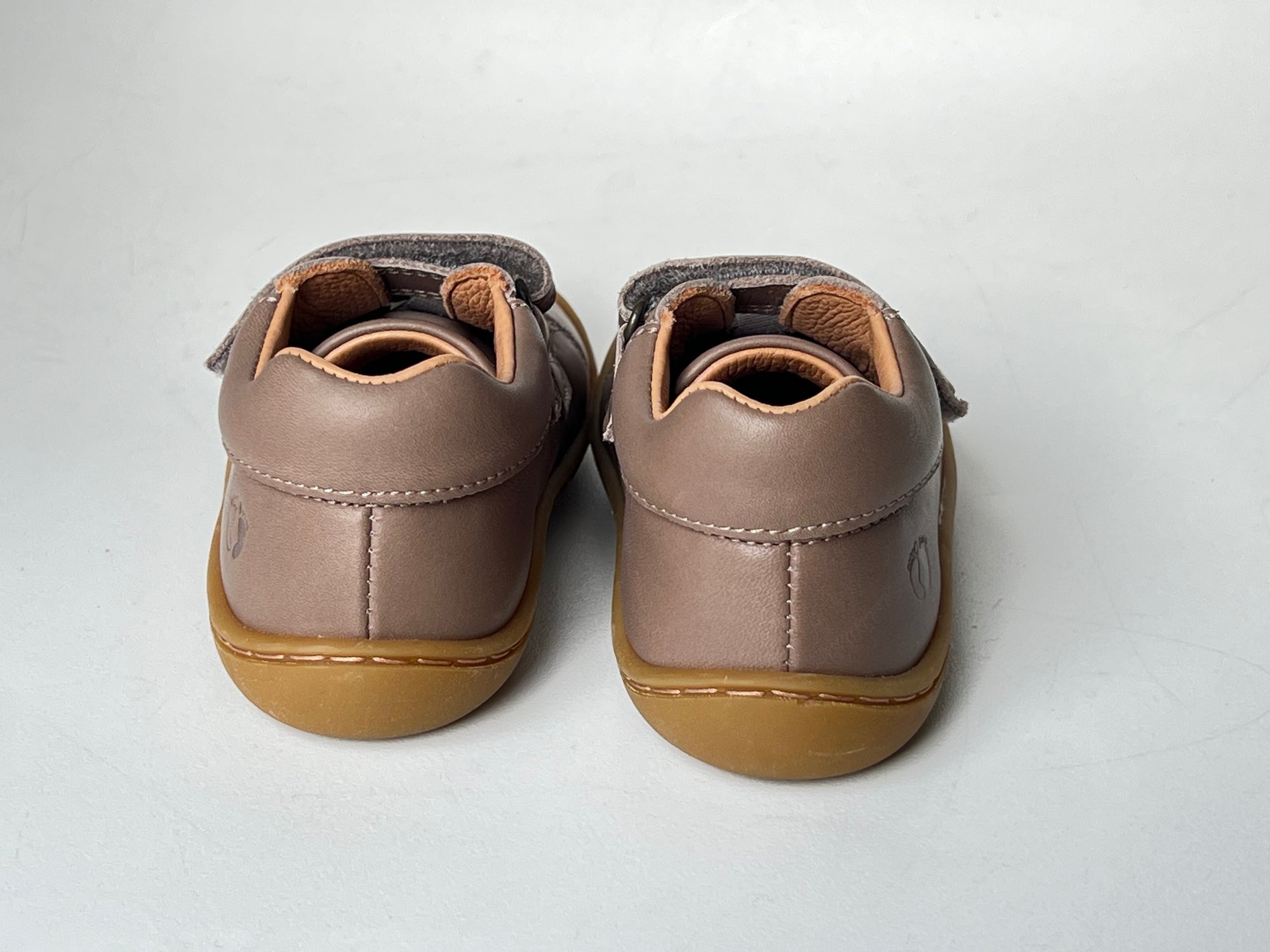 Telyoh Barefoot Y01161 Klett Halbschuh Taupe - keks.