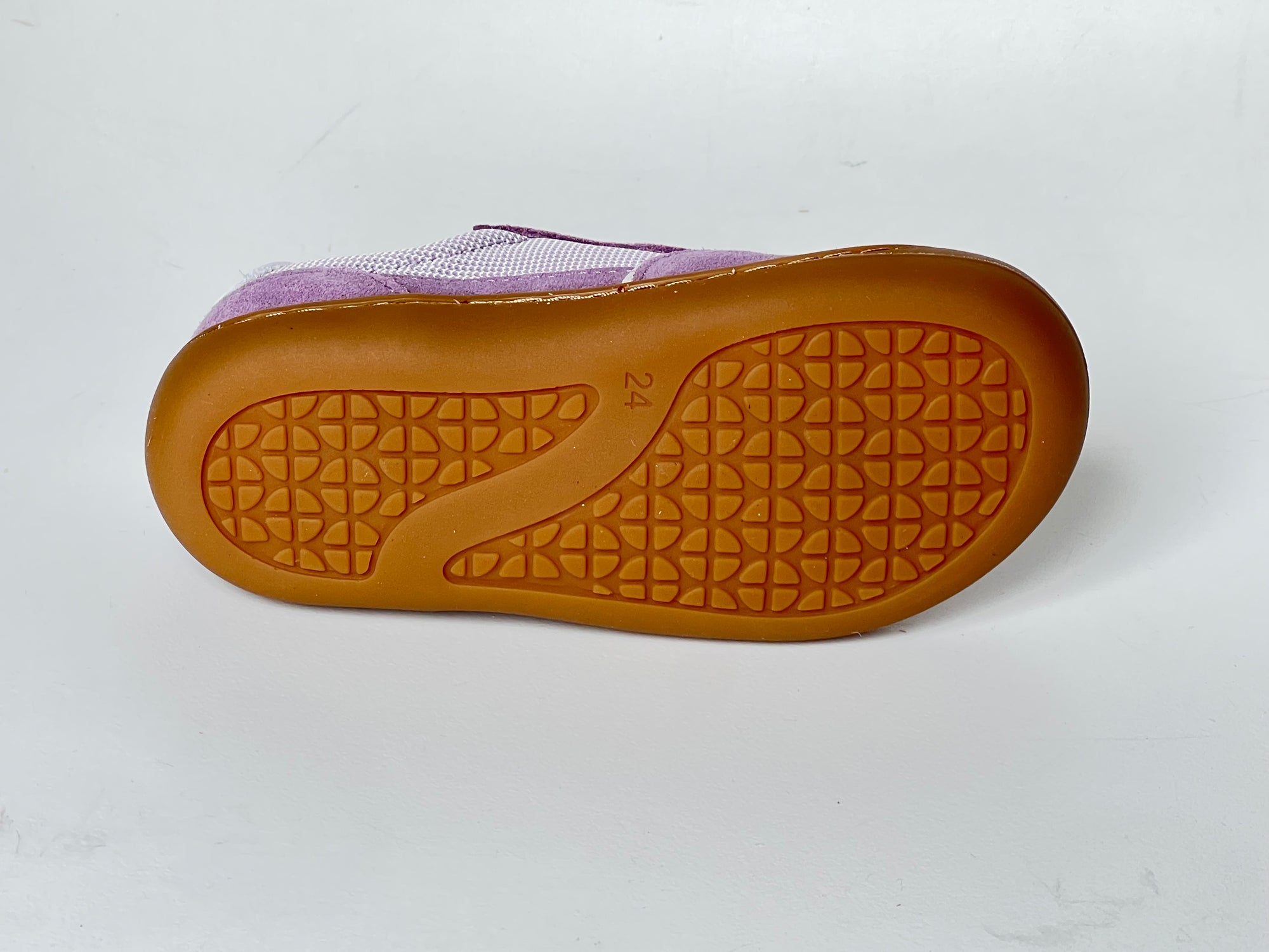 Telyoh Barefoot Y01141 Halbschuh Mesh mit Klettverschluss Lilac Flieder - keks.