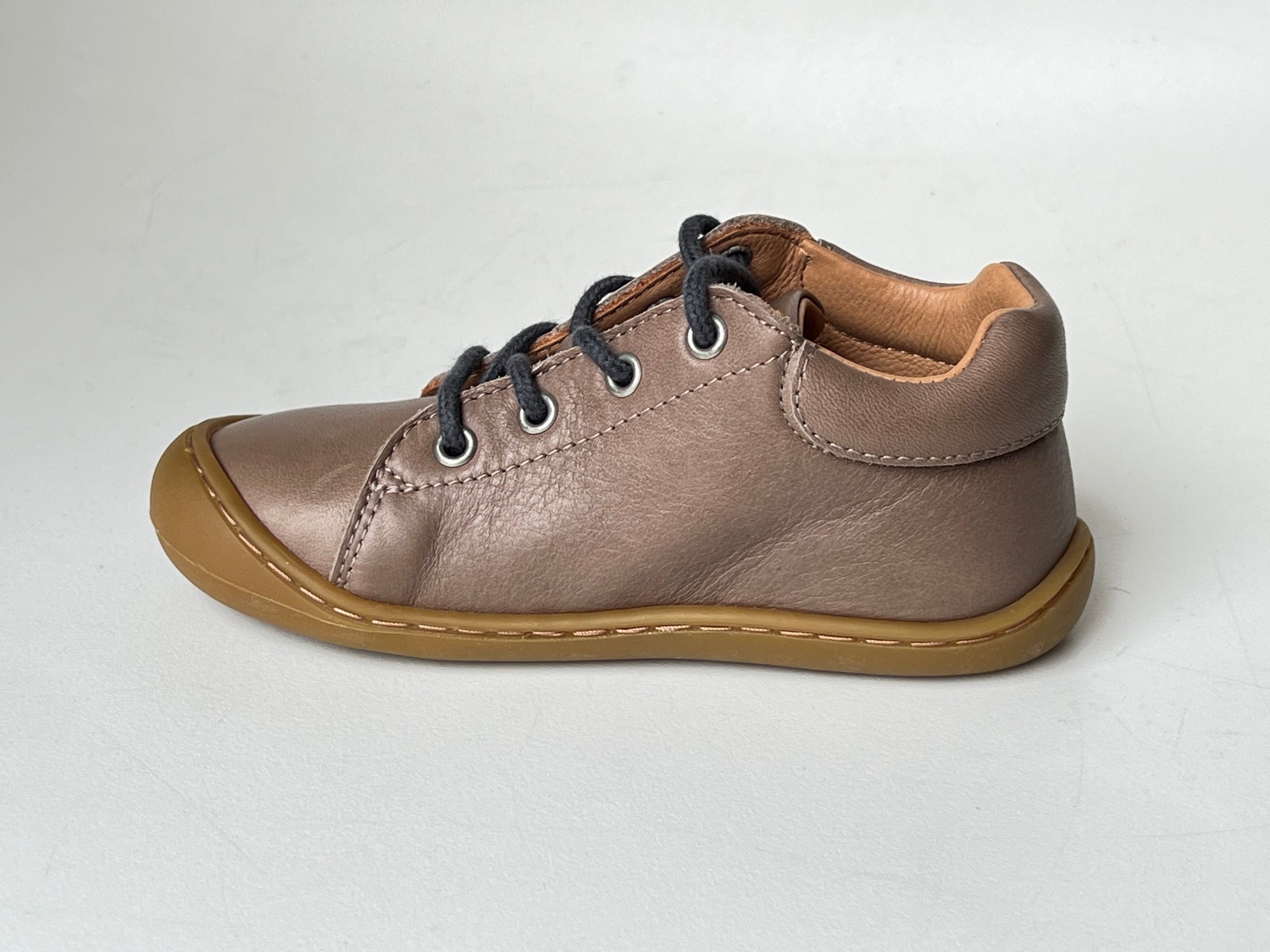 Telyoh Barefoot Y01148 Schnür Lauflerner Taupe - keks.