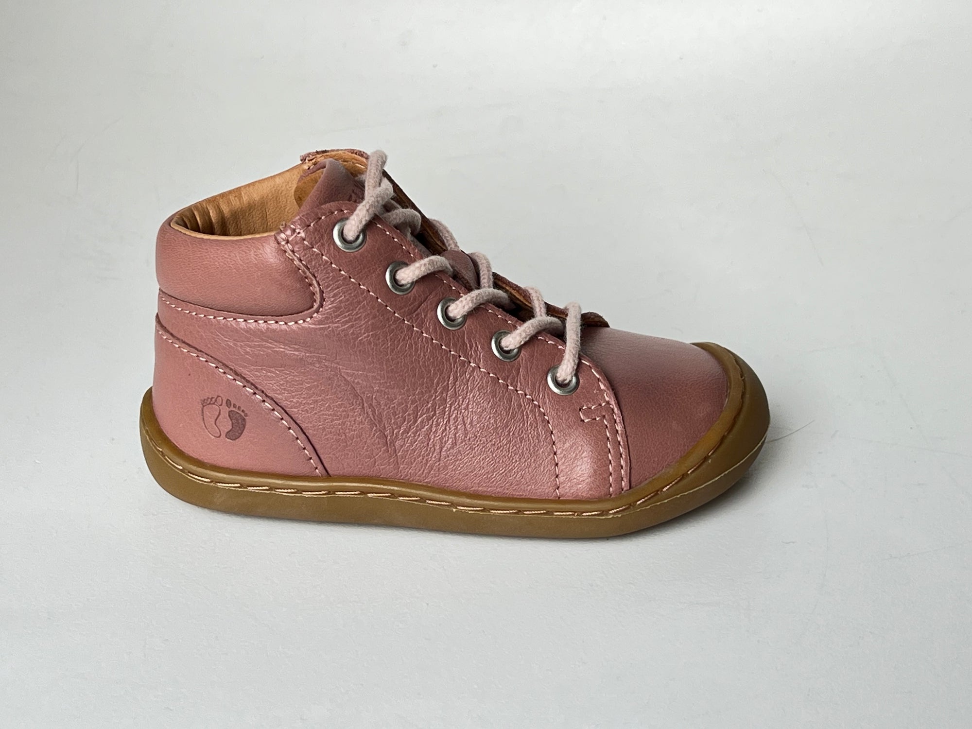 Telyoh Barefoot Y01113 Schnür Lauflerner Dusty Old Rose - keks.