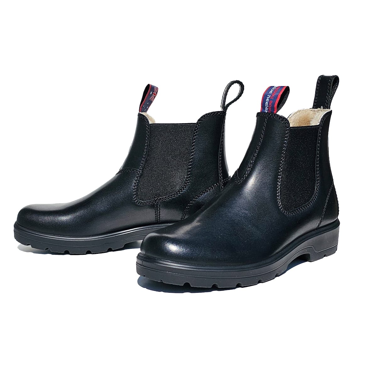 Blue Heeler Chelsea Boots BRISBANE BLACK mit Lammfell WARM - keks.