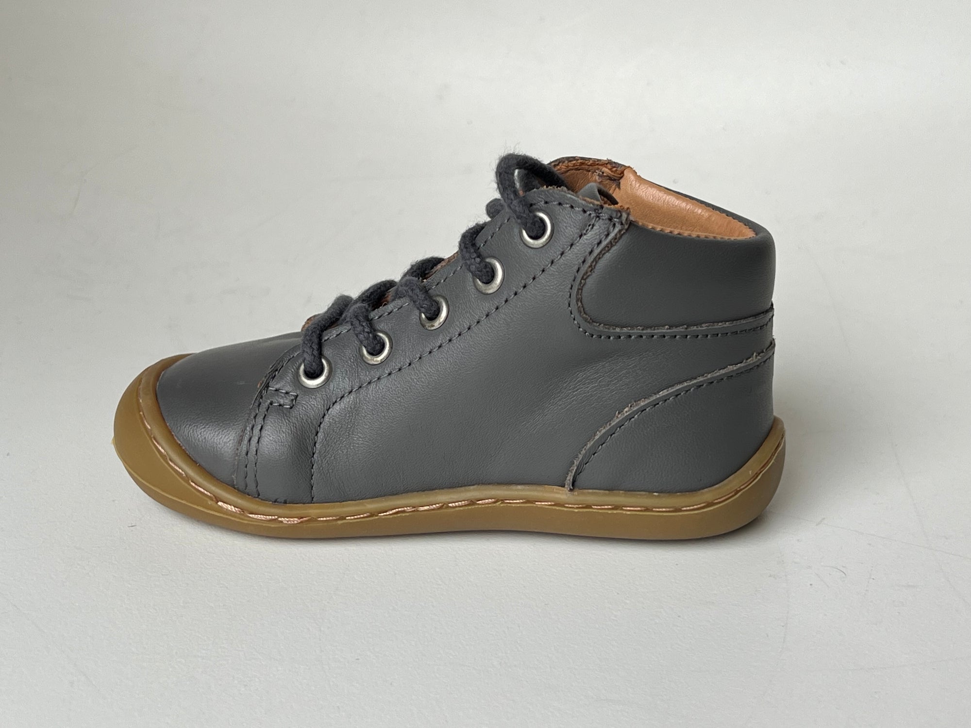 Telyoh Barefoot Y01113 Schnür Lauflerner DK Grey - keks.