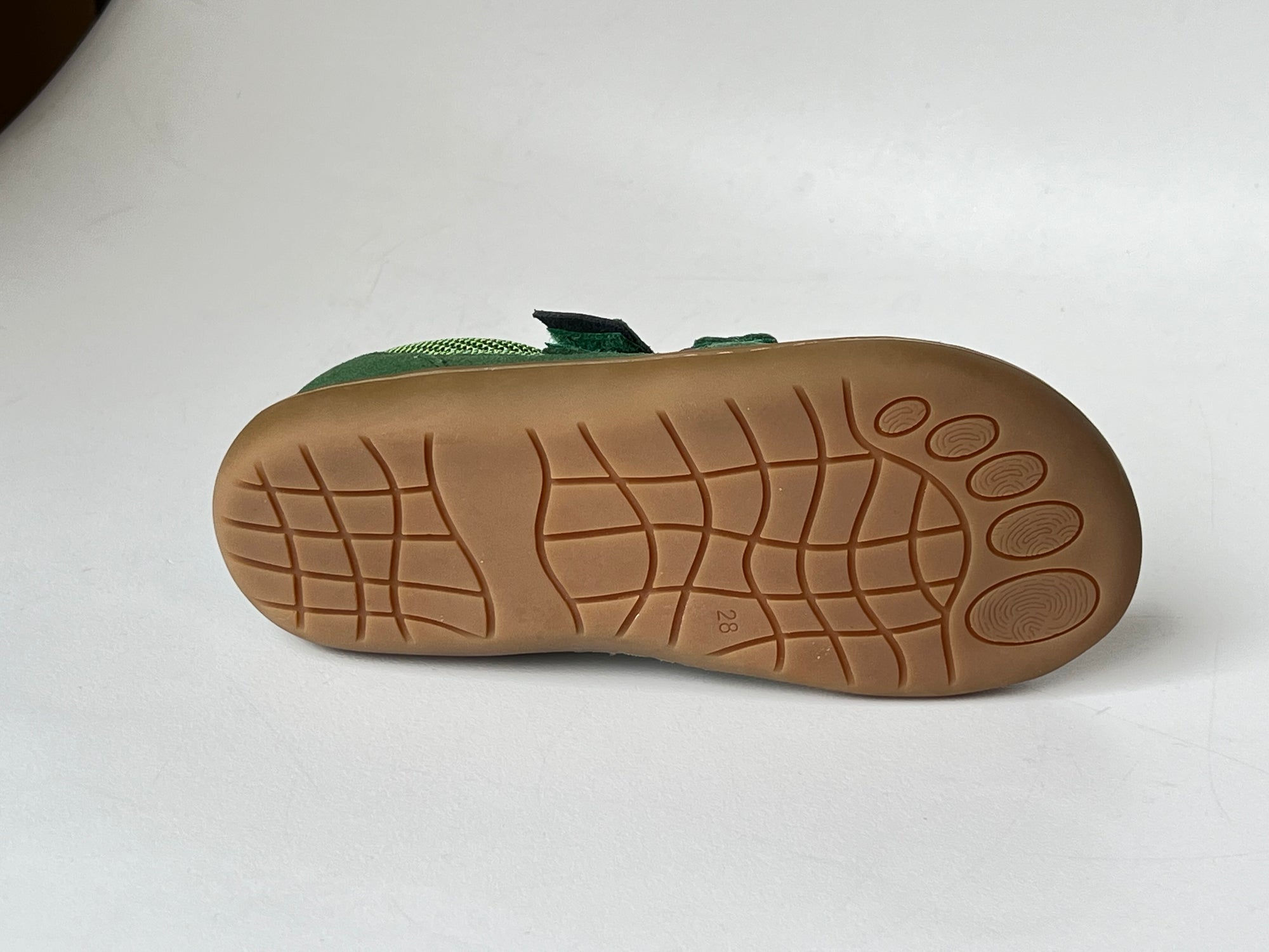 Telyoh Barefoot YVG1142 Vegane Halbschuhe Mesh mit Klettverschluss Grün - keks.