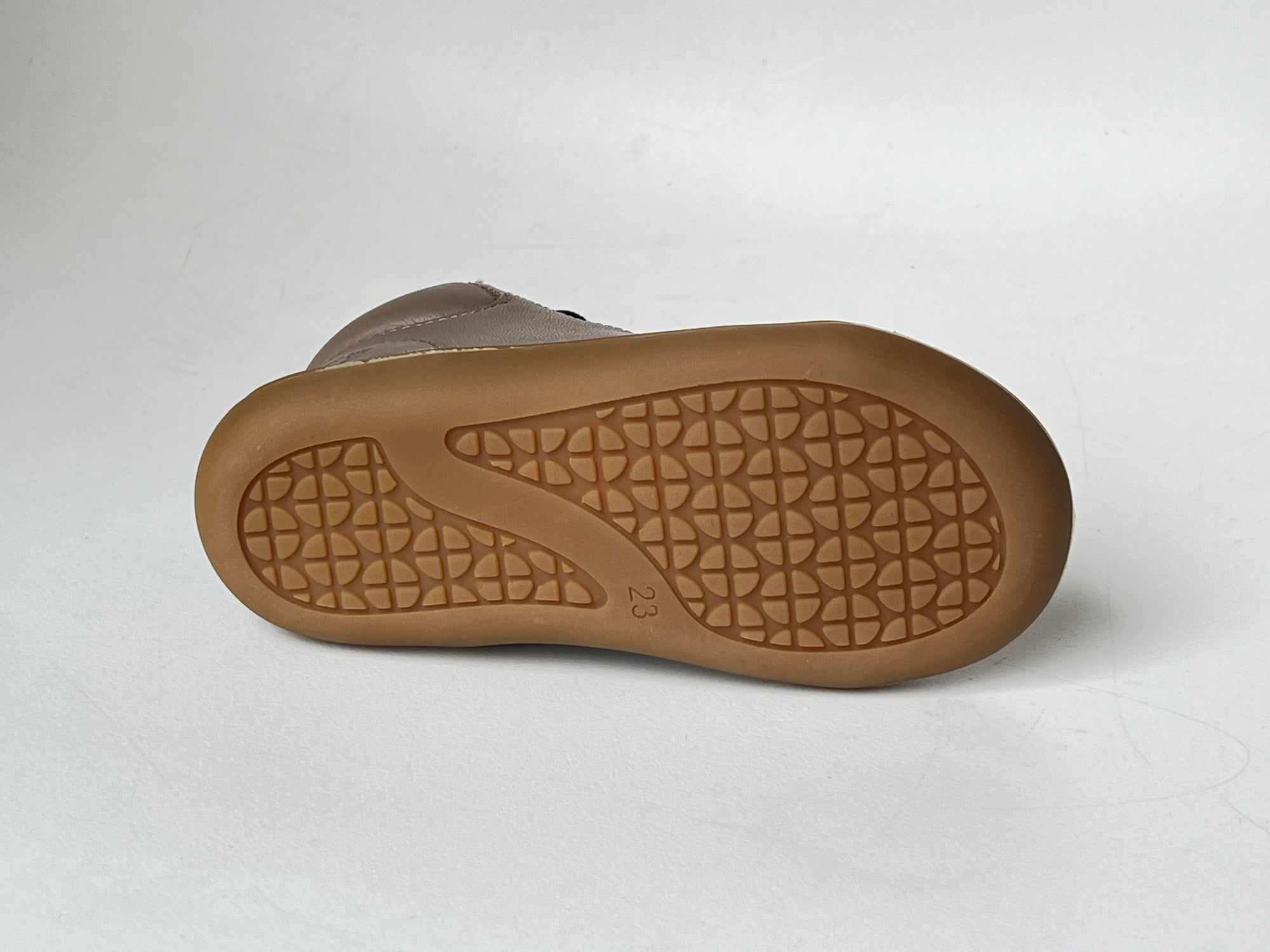 Telyoh Barefoot Y01113 Schnür Lauflerner TAUPE - keks.