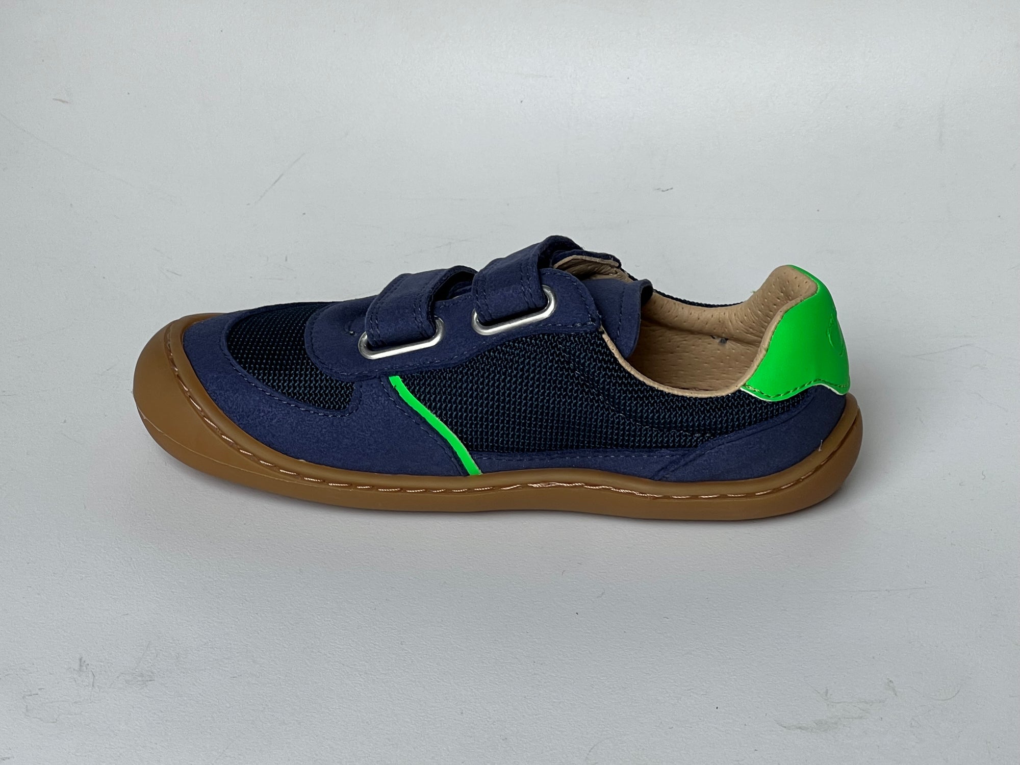 Telyoh Barefoot YVG01141 Halbschuh Mesh mit Klettverschluss DK Blue - keks.