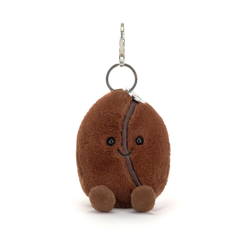 Jellycat Amuseables Coffee Bean Bag Charm Kaffeebohne Schlüsselanhänger - keks.