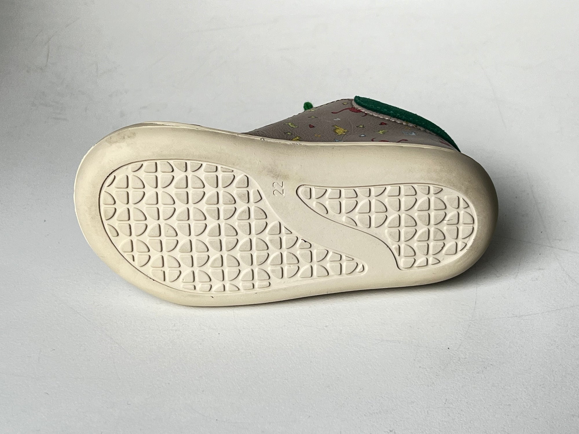 Telyoh Barefoot Y01148 Schnür Lauflerner Dino Mouse beige - keks.