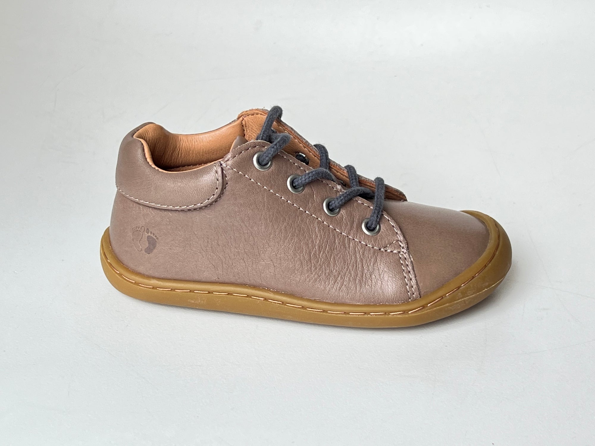 Telyoh Barefoot Y01148 Schnür Lauflerner Taupe - keks.