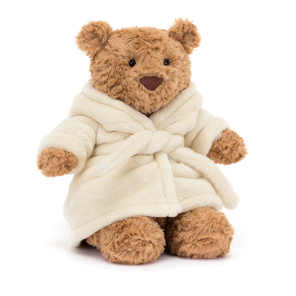 Jellycat Bartholomew Bear im Bademantel Bathrobe Outfit - keks.