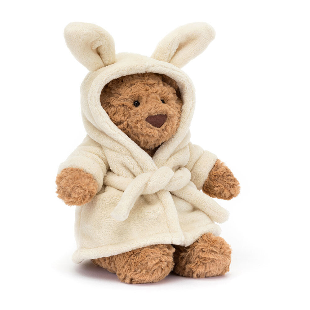 Jellycat Bartholomew Bear im Bademantel Bathrobe Outfit - keks.