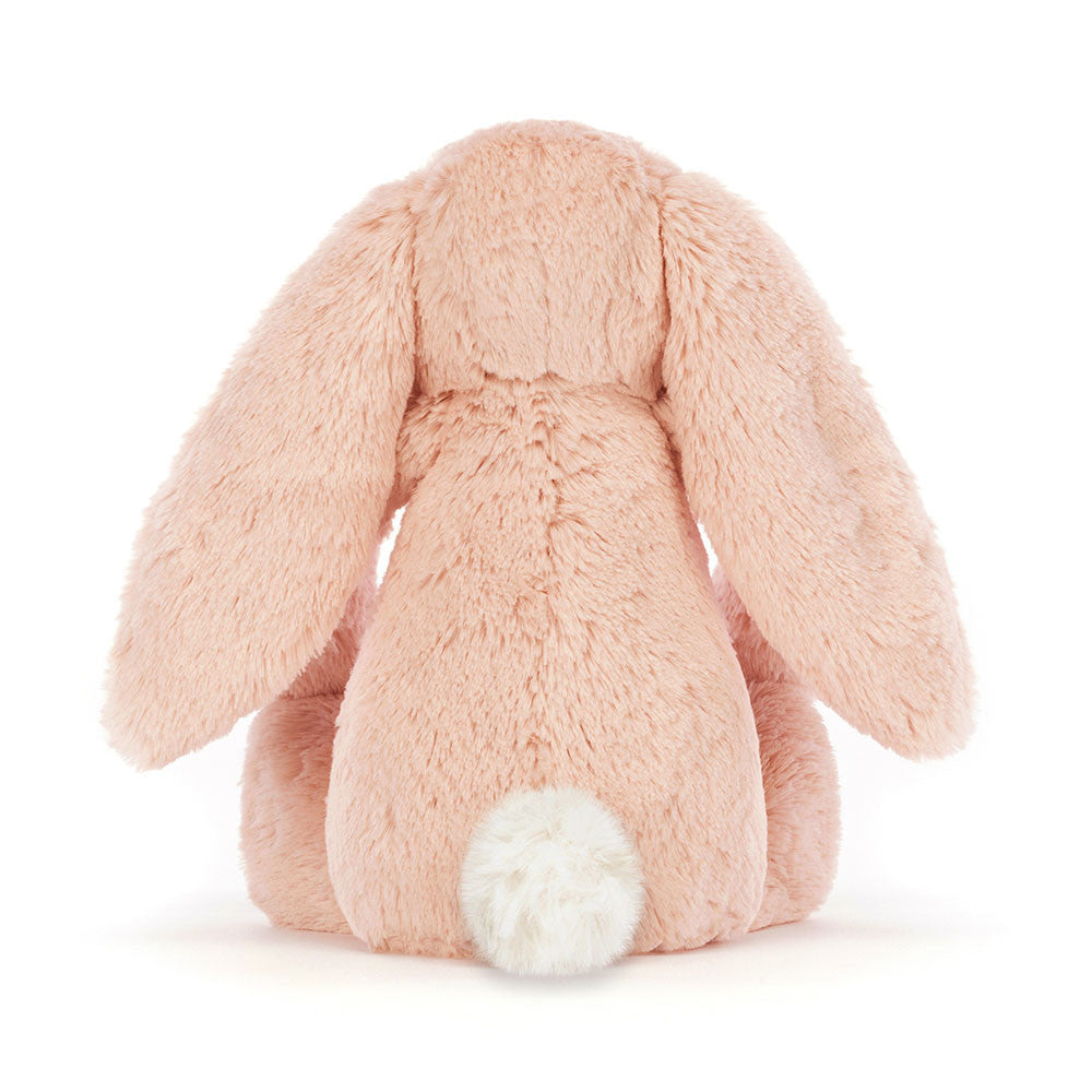 Jellycat Bashful Blush Bunny Medium BAS3BLU, rosanes kuscheliges Stofftier Häschen von Jellycat, Rückansicht