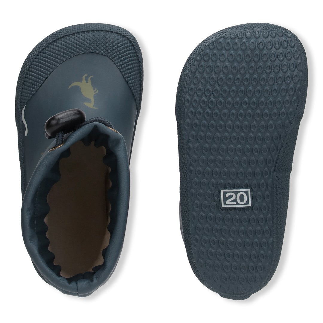 Bundgaard Malik High Dino Navy Barefoot Barfuß Gummistiefel mit Wolle