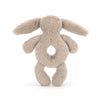Jellycat Bashful Beige Bunny Ring Rattle Rassel