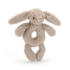 Jellycat Bashful Beige Bunny Ring Rattle Rassel