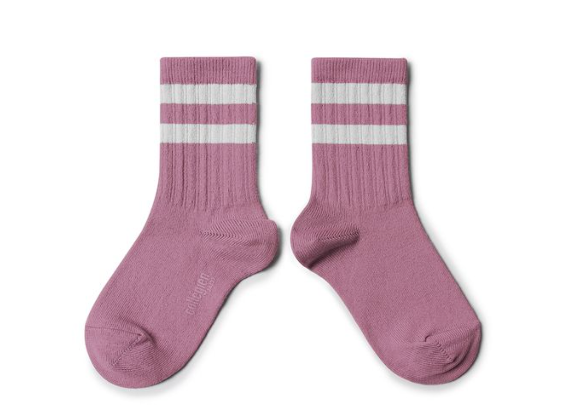 Collégien Sportliche gerippte Socken NICO Rose Bonbon