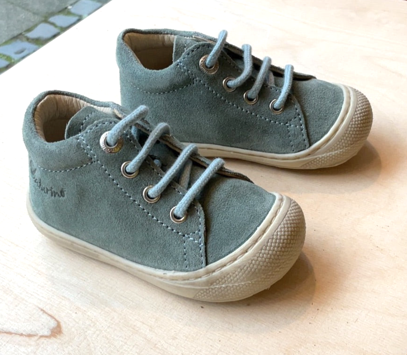 Naturino Cocoon Schnür Lauflernschuh Sage Dream - keks.