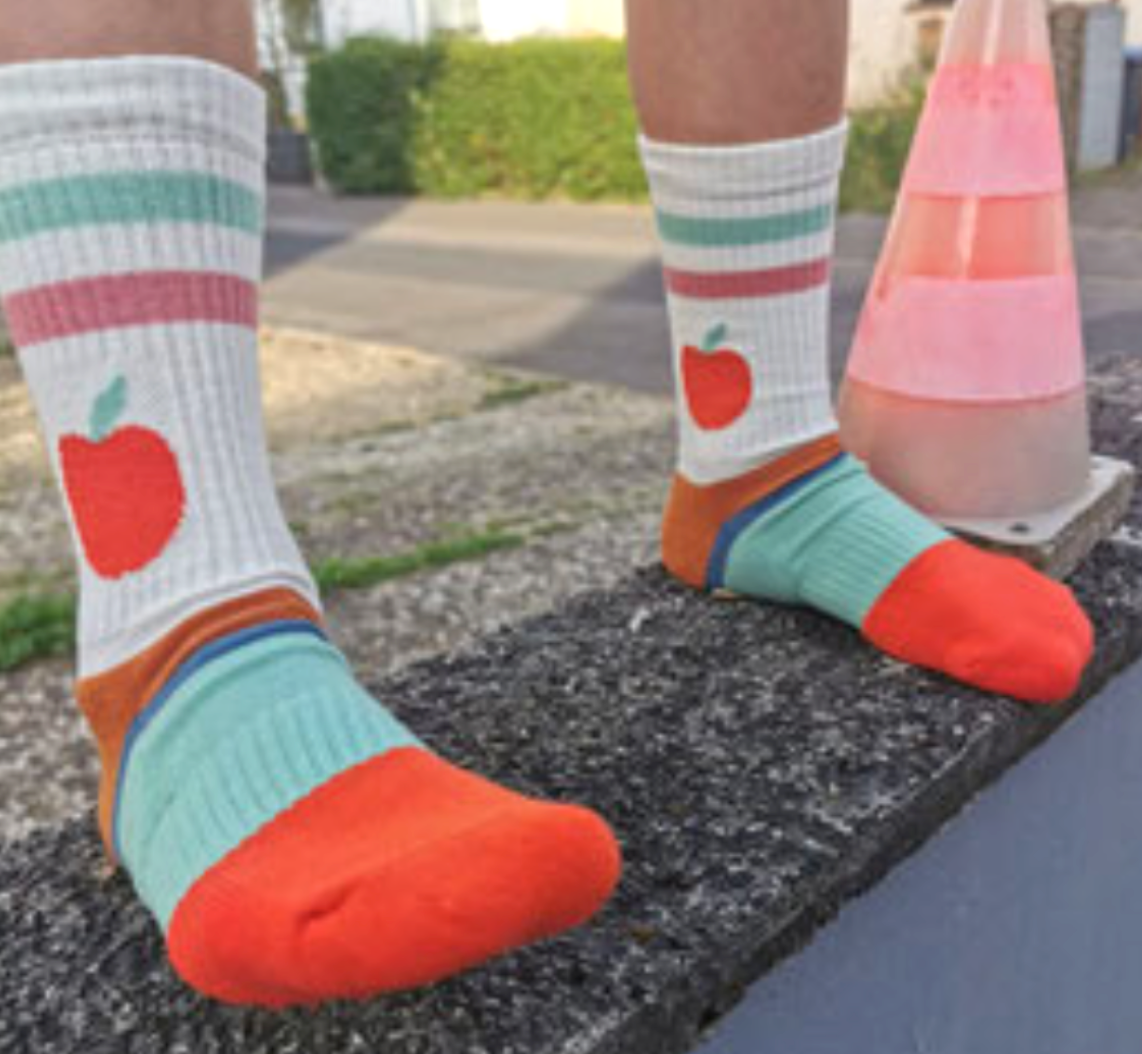 Fräulein Prusselise Tennissocken Apfel - keks.