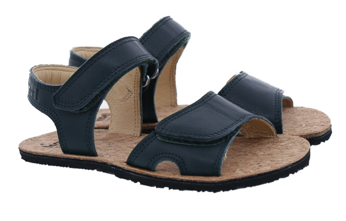 Koel Barefoot Ashley Napa Barfuß-Sandale mit Klettverschluss Blue - keks.