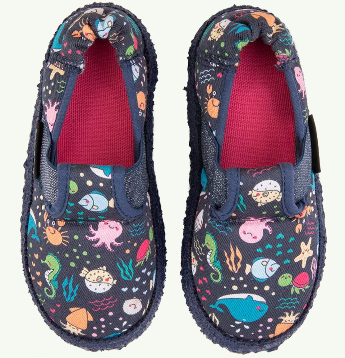 Nanga Aquarium Weiche Hausschuhe aus Baumwolle mit Gummiband