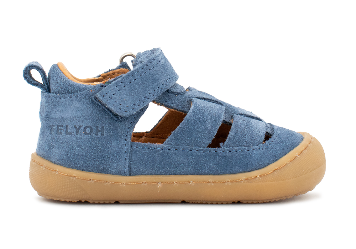 Telyoh Y01008 Mannie Lauflern Sandale JEANS VELOURS
