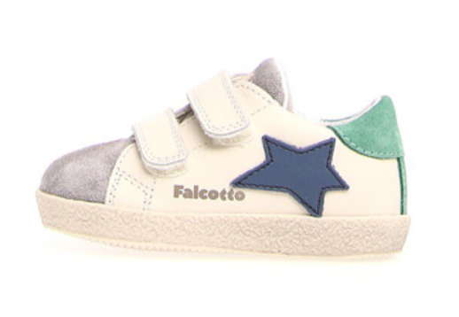 Falcotto Alnoite Lauflerner mit Klettverschluss Grau Azure