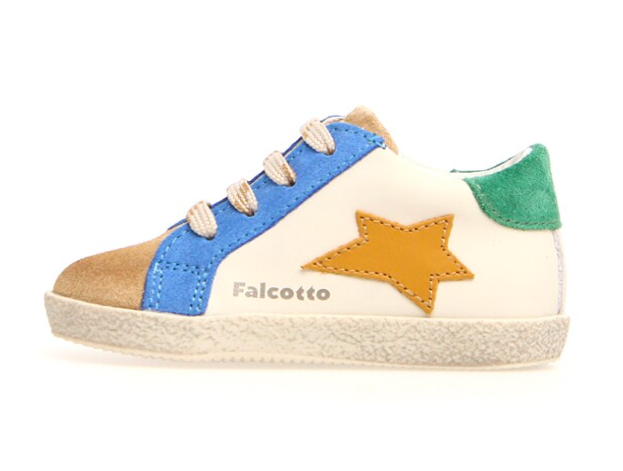 Falcotto Alnoite Lauflerner mit Schnürsenkeln Milk