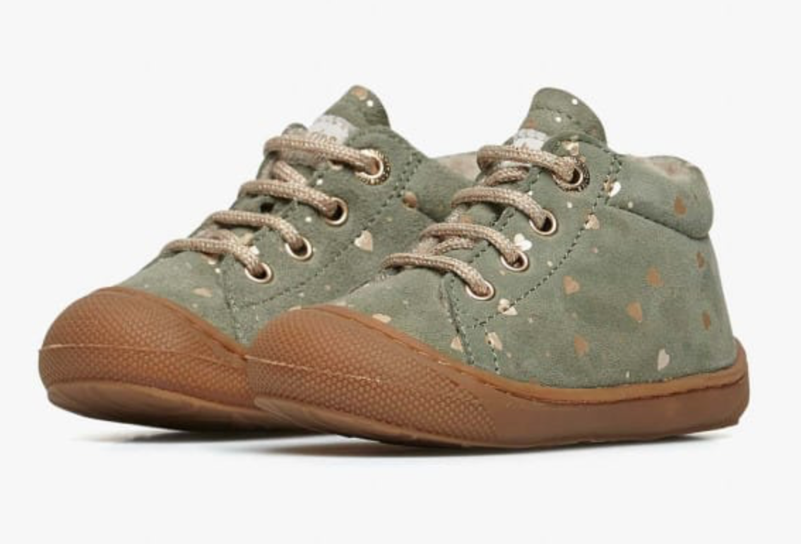 Naturino Cocoon Schnür Lauflernschuh mit Wolle MINT