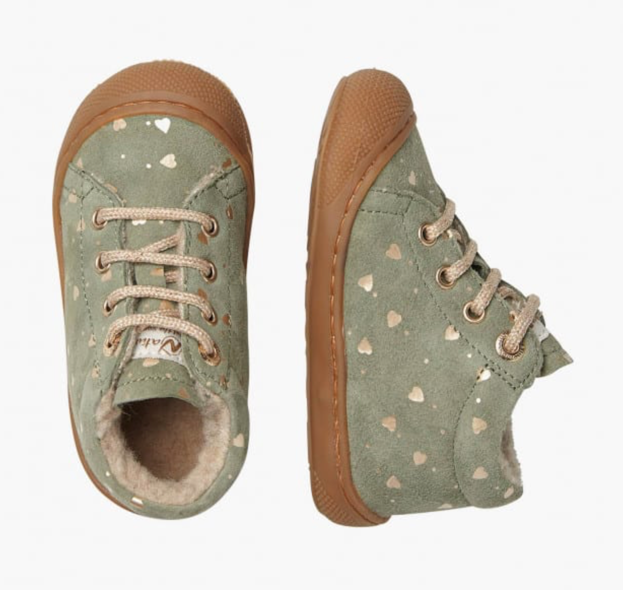 Naturino Cocoon Schnür Lauflernschuh mit Wolle MINT