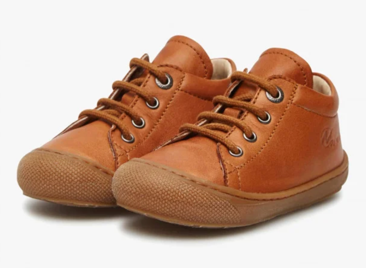 Naturino Cocoon Schnür Lauflernschuh COGNAC