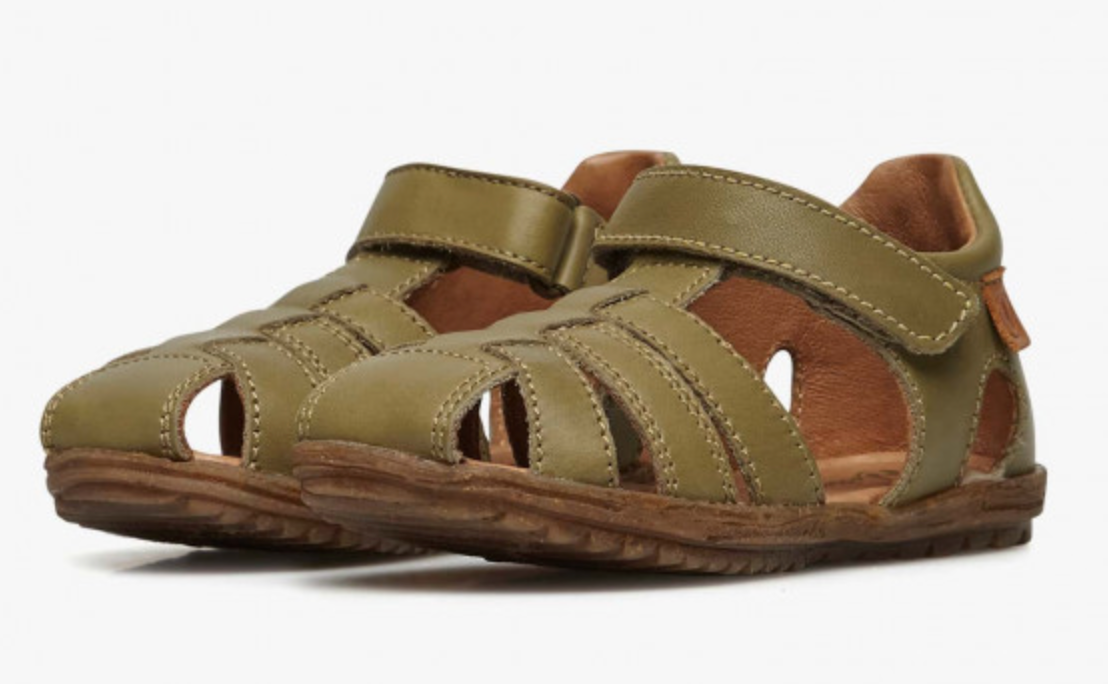 Naturino SEE Stone Klett Sandale Grün - keks.