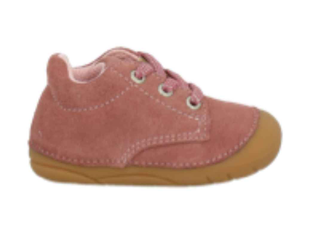 Lurchi Flo WIldberry Lauflernschuhe mit Schnürsenkeln Rosa