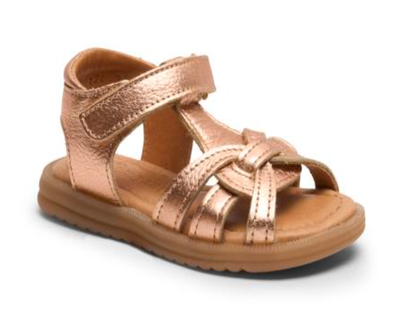 Bisgaard Felicia Sandale mit Klettverschluss Rosegold