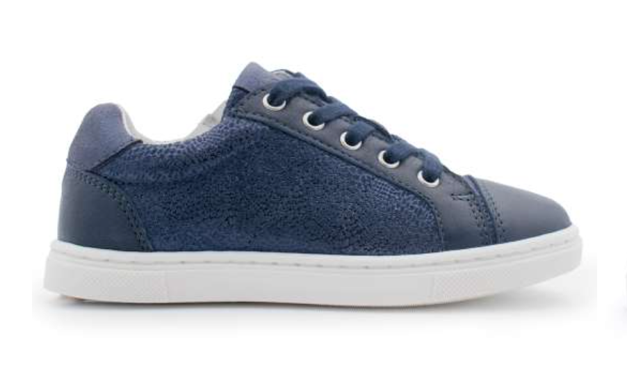 Telyoh Glitzer Halbschuh mit Reißverschluss DK BLUE - keks.