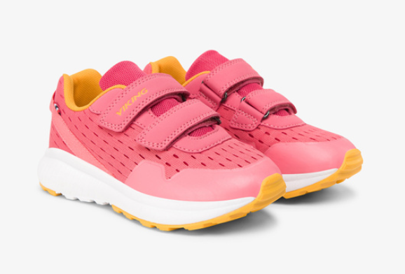 Viking Aery Breeze Klett Sneaker Pink/Yellow - keks.