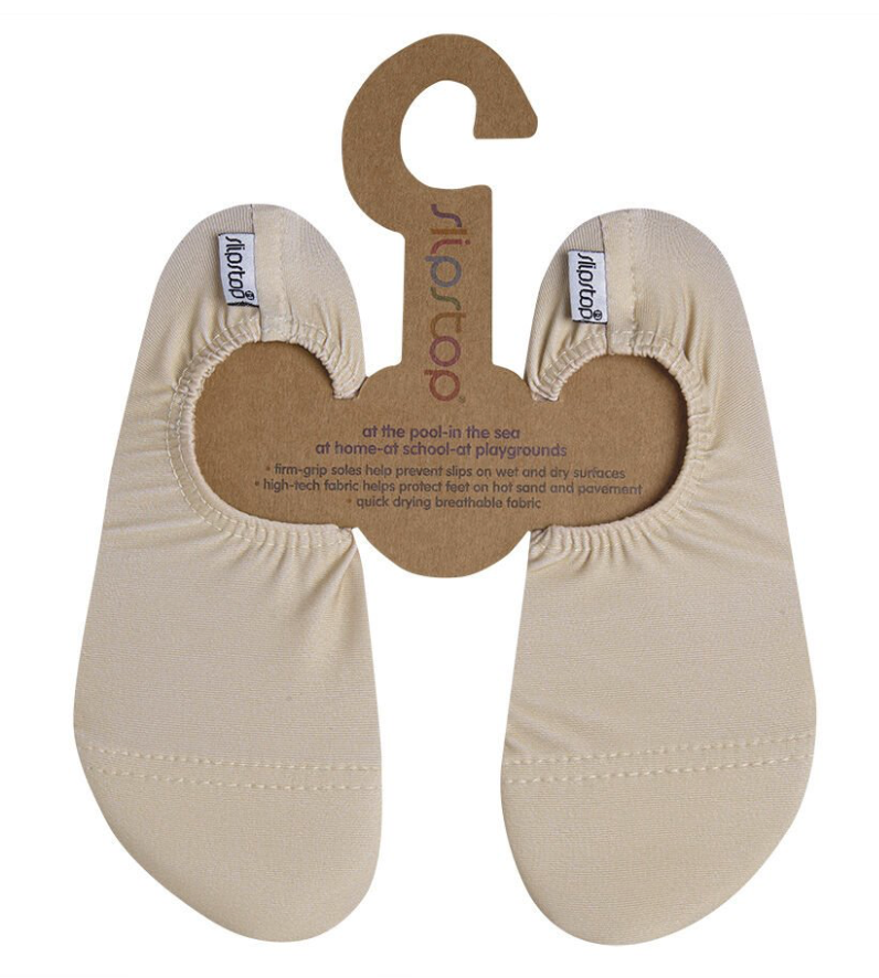Slipstop Wasserschuhe Badeschläppchen Beige