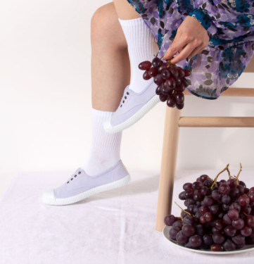 Victoria Vegane Baumwoll Halbschuhe in Lirio mit Gummiband