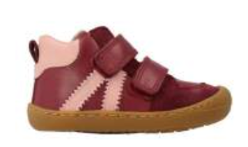 Develab Barefoot Wasserdichte Halbschuhe mit Klettverschluss Burgundy