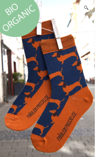 Fräulein Prusselise Bio Socken Dackel - keks.