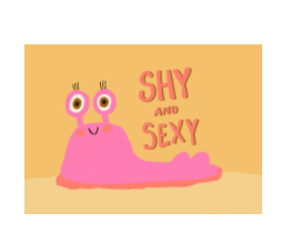 Postkarte Shy And Sexy