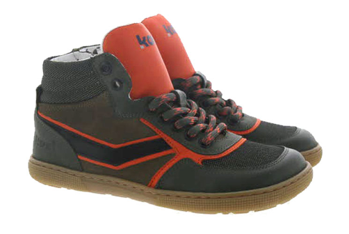 Koel Barefoot Danish Nappa Barfuß-Sneaker mit Reißverschluss Khaki - keks.