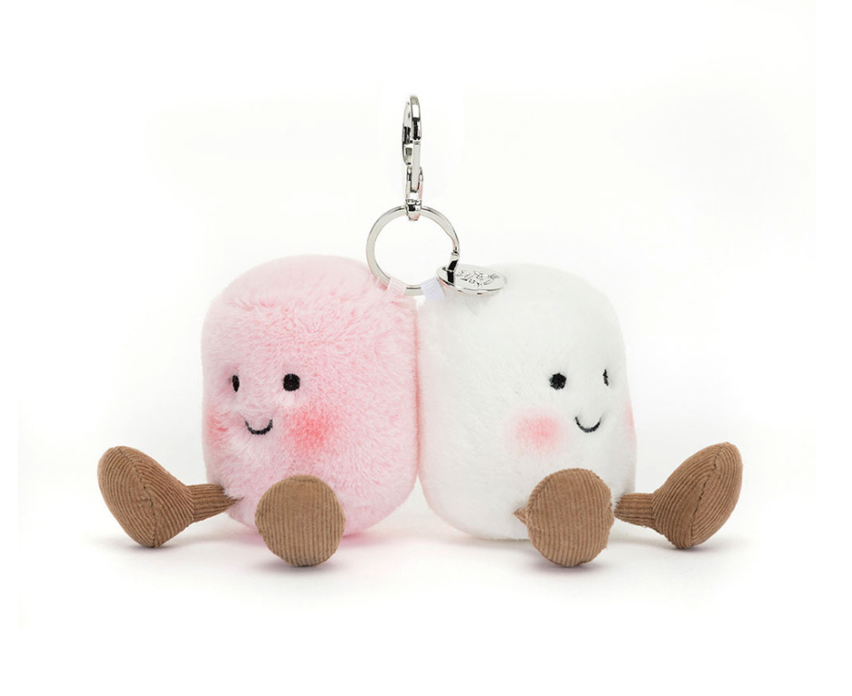 Jellycat Amuseables Pair of Marshmallows Bag Charm Taschenanhänger - keks.
