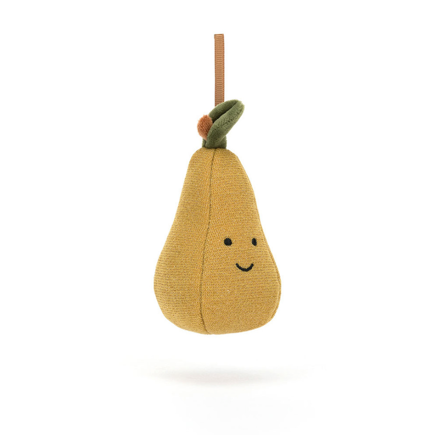 Jellycat Festive Folly Pear Glitzernde Birne - keks.