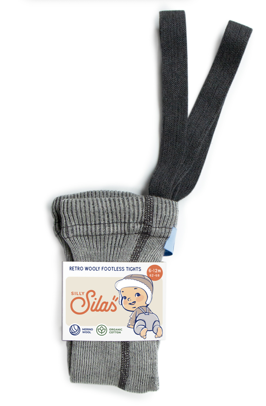 Silly Silas Retro Wooly Footless Tights, Leggings Strumpfholsen, Wolle Baumwolle Cotton Mischung, Foto einzelne Strumpfhose