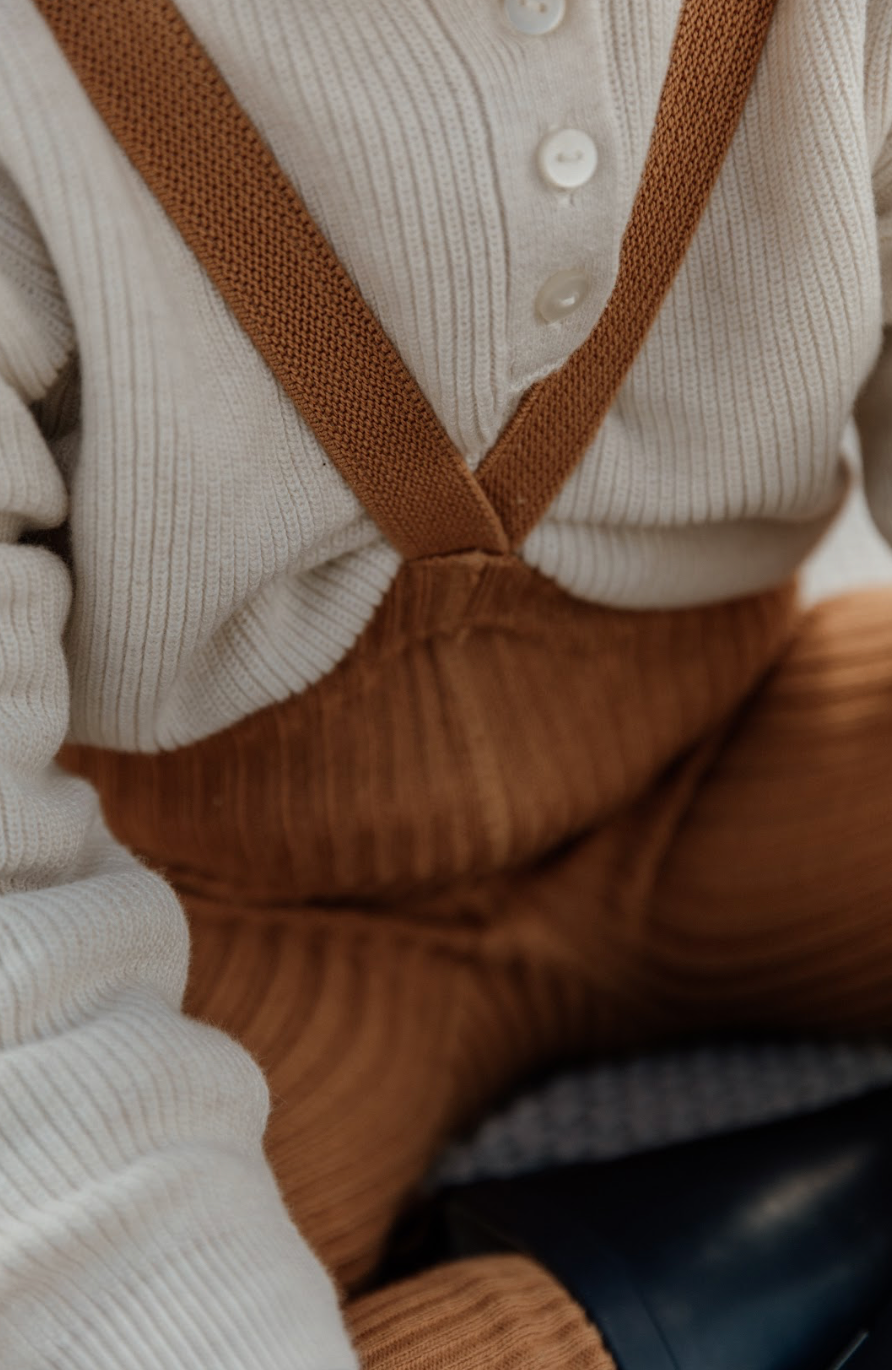 Silly Silas Hippy Footed Strumpfhosen mit Trägern Amber