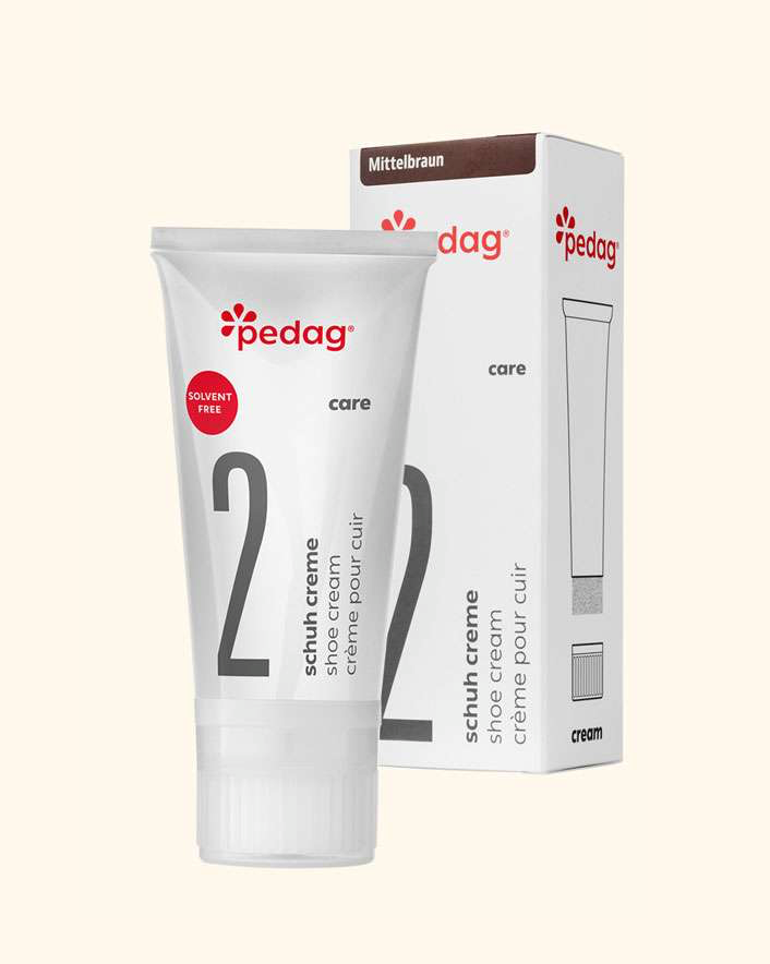 Pedag Lederschuhpflege PremiumSchuhcreme in der Tube mit Schwammaufträger 50 ml