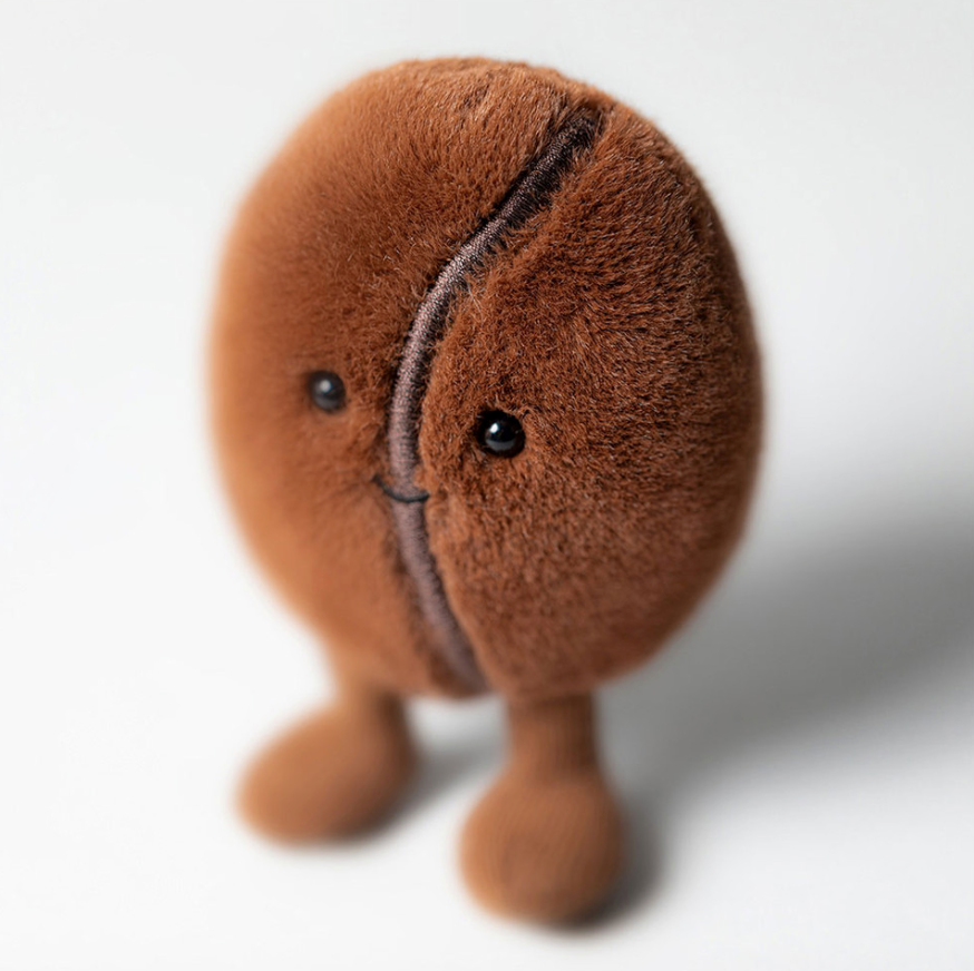Jellycat Amuseables Coffee Bean Niedliche Kaffeebohne - keks.