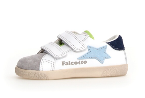 Falcotto Alnoite Lauflerner mit Klettverschluss Grey-White-Light Dream